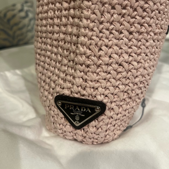 Authentic Prada Small Raffia Tote - Picture 2 of 10